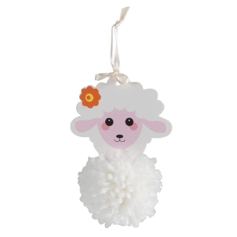 Pom Pom Decoration Kit - Sheep